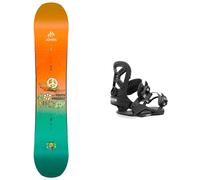 Jones - Packs (snowboard + fix) - Snowboard - Pack Youth Prodigy 2025 en Bois - Vert Vert 130 cm,140 cm,145 cm