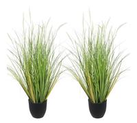 JonesHousaeDeco D463B01 Lot de 2 Plantes artificielles Blanches de 90 cm, Plantes d'intérieur en Pot, Feuillage décoratif, Facile d'entretien, Parfait pour Donner Vie aux espaces intérieurs