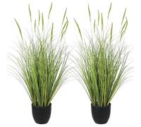 JonesHousaeDeco D463B02 Lot de 2 Plantes artificielles Vertes de 90 cm, Plantes d'intérieur en Pot, Feuillage décoratif, Facile d'entretien, Parfait pour Donner Vie aux espaces intérieurs