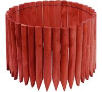JonesHouseDeco Bordure de Jardin Bois Clôture Flexible pour Jardin, Pelouse, Paysage, Bordure a Planter Décorative 120cm x 30cm