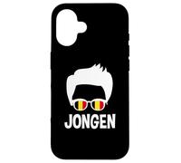 Jongen Flamand Boy Silhouette Cool Flanders Pride Belgique Coque pour iPhone 16