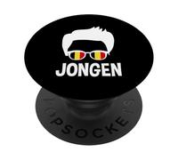 Jongen Flamand Boy Silhouette Cool Flanders Pride Belgique PopSockets PopGrip Adhésif