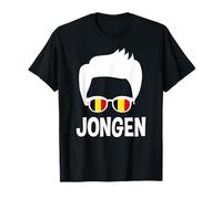 Jongen Flamand Boy Silhouette Cool Flanders Pride Belgique T-Shirt