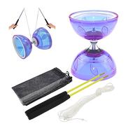 Jonglerie Diablo Set pour Enfant Débutant Diabolo Set 4PCS / Flexible en Plastique Souple Roulements Mobiles Diabolo Jouet avec Bâton et Ficelle et Sac en Filet pour Jouets Amusants pour Enfants, Gar