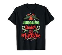Jonglerie Gui Jongleur de Noël T-Shirt Graphique avec Valeur, Homme, Noir, S