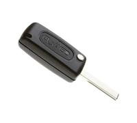 Jongo® CE0536 Coque Clé + Lame HU83 Compatible avec Peugeot 207 308 3008 Partner Expert Citroën C3 C4 Berlingo Jumpy Plip Boîtier Télécommande 2 Boutons