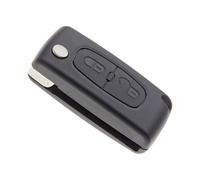 Jongo® CE0536 Coque de Clé de Remplacement Compatible avec Citroën Berlingo C3 C2 C4 Picasso Jumpy C8 Boîtier Télécommande Plip 2 Boutons sans Lame Goupilles Biseautées