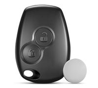 Jongo® Coque Clé 2 Boutons Compatible avec Renault Clio 3 - VA2 - Pile 2016 | Compatible avec Renault Twingo 2, Kangoo 2, Master 3, Trafic 3, Modus, Wind. Sans lame ni électronique - Pile CR2016 incluse.