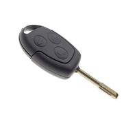 JONGO - Coque de Clé avec Lame Compatible avec Ford Transit, Connect, Cougar et Fiesta | Modèle Lame Arrondie | Boitier Clef Plip Voiture Utilitaire Télécommande 3 Boutons