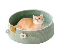 Jongyumo Panier pour Chat - Grand Nid Mignon pour Chaton Maison Animaux avec Griffoir | Maison De Sommeil Et Canapé Griffoir pour Chien Et Chiot Hiver Été