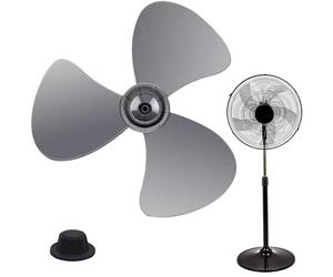 Jongyumo Pièce de Remplacement pour Aile de Ventilateur, Hélice à 3 Ailes, 16 Pouces (400mm), avec Cache-Écrou, Compatible avec Ventilateurs de Table et de Sol, Facile à Installer