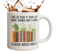 Jongyumo Tasse Livre pour Amateurs de Lecture, Tasse en Céramique 11 Oz, Fonctionnelle et Décorative, pour Cadeaux D'anniversaire, Moments de Lecture Chez Soi, Bureau de Lecteur