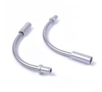 Jonikuper 1 paire de nouilles de frein en V avec tuyau en plastique et coude à 90° pour systèmes de freinage en V, alliage d'aluminium et acier inoxydable