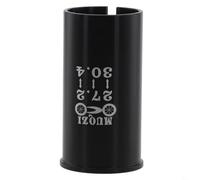 Jonikuper Adaptateur réducteur de tige de selle en alliage d'aluminium pour VTT et vélos de route, noir (27,2-30,4)