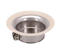 Jonikuper Anti-odeur pour cuvette accroupie et WC avec joint amovible pour anneau, construction en acier inoxydable en petite ou grande taille au choix (L)