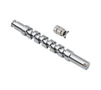 Jonikuper Axe demi-lune de rechange et arbre torsadé pour moulinet ABU Bmax3 Pmax3 Smax3 Revo3 Revo3 compatibles avec roue de chute d'eau de 3e génération (arbre demi-mois)