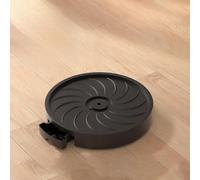 Jonikuper Bac à pots de fleurs avec roulettes, roulettes pivotantes, plateau à roulettes rondes pour intérieur et extérieur, base mobile en polypropylène durable de 33 cm avec eau (noir, 30 cm)