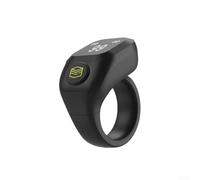 Jonikuper Bague de compteur numérique Tasbih, écran de 0,42" avec 30 jours de veille, rappel intelligent rechargeable réglable, sans fil BT 5.4, pour le culte quotidien (noir)