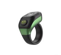 Jonikuper Bague de compteur numérique Tasbih, écran de 0,42" avec 30 jours de veille, rappel intelligent rechargeable réglable, sans fil BT 5.4, pour le culte quotidien (vert)