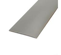 Jonikuper Bande de transition de plancher pour sols en bois et en caoutchouc, séparateur plat de 2 m avec PVC pour bordure de bord, imperméable et pour une installation facile (gris)