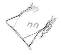 Jonikuper Béquille arrière à double pied en fer pour vélos de 35,6 cm, 40,6 cm, 45,7 cm, vélos électriques et cruisers, support de stationnement noir avec design pliable (35,6 cm style 1)