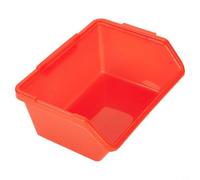 Jonikuper Boîte de rangement en plastique avec étagères de vis et conteneurs de composants pour rangement d'outils d'atelier et classification du matériel (petite taille, rouge)