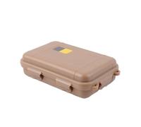 Jonikuper Boîte de rangement étanche pour la maison et le jardin, coque scellée avec doublure en polyéthylène résistant aux chocs, design flottant pour camping, bateau, pêche (marron)