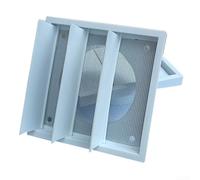 Jonikuper Bouchon d'aération carré auto-suspendu pour utilisation en extérieur | Couvercle de ventilateur d'échappement coupe-vent et imperméable avec clapet anti-retour | Construction ABS, 38,1 x