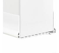 Jonikuper Boudin de porte pour interstices, joint de porte découpable avec design double couche pour isolation phonique et froide, convient aux portes de 3,5 à 7 cm d'épaisseur, blanc (L blanc)