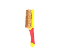 Jonikuper Brosse à poignée avec poils en nylon pour le nettoyage de soudures et l'intérieur de la voiture, tapis de sol, tapis de toit, cuir professionnel, 5 rangées, 7 rangées (5 rangées de poils