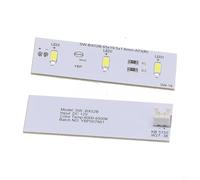 Jonikuper Candy SW-BX02B 49031078 Lot de 2 lumières LED pour réfrigérateur Blanc lumière du jour 6000 K-6500 K 12 V CC