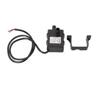 Jonikuper Centrifuge submersible silencieux 12 V sans balais étanche pour aquariums animaux domestiques et culture hydroponique avec élévation de 300 cm, débit 240 l/h, noir