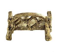 Jonikuper Chaise de jardin miniature en résine pour terrariums et jardins féériques, marron, 5 x 3 x 3 cm, mini chaises artisanales pour maison de poupée et bonsaï