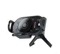 Jonikuper Chargeur de voiture sans fil 15 W avec support rotatif pour téléphone - Compatible avec les téléphones Z Fold et Flip - Comprend un port de charge de type C pour le transfert d'énergie