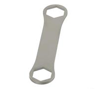 Jonikuper Clé à fourche de vélo en acier inoxydable à double tête pour Rockshox Fox, facile à installer, légère, portable, outil de réparation (27-28 mm)