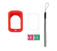 Jonikuper Coque de protection en silicone compatible avec C206 Pro et C206, pour compteur de vitesse GPS ultra léger et résistant aux chocs avec accès complet au port pour le cyclisme (rouge)