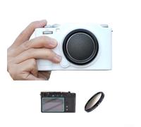 Jonikuper Coque de protection en silicone pour XM5, anti-poussière, anti-chute, anti-choc, protection d'écran et capuchon d'objectif (blanc)