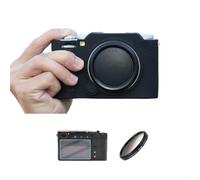 Jonikuper Coque de protection en silicone pour XM5, anti-poussière, anti-chute, anti-choc, protection d'écran et capuchon d'objectif (noir)