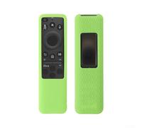 Jonikuper Coque de protection fine en silicone pour télécommande TV Samsung BN59-01480A, résistante aux chocs, couverture complète avec lueur qui maintient la transmission du signal (vert lumineux)