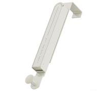 Jonikuper Crochet mural pliable pour porte, punch, séchoir à vêtements avec porte-serviette, manteau, peignoir, crochet en alliage d'aluminium peu encombrant pour salle de bain (blanc, 4,6 cm)