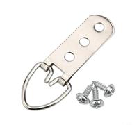 Jonikuper D pour anneaux de suspension avec vis en acier inoxydable - Kit de suspension robuste pour décoration murale, design à 2 trous et 3 trous, lot de 10 ou 50 (3 trous, 50 pièces)