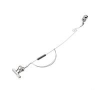 Jonikuper Détecteur de touche en acier inoxydable avec boucle de 35 cm et clip réglable de 8 à 18 cm pour différentes cannes à pêche