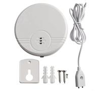 Jonikuper Détecteur d'eau 135 dB avec capteur d'inondation double mode pour la sécurité de la maison, immersion et niveau d'eau, blanc