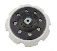 Jonikuper Disque de ponçage A-60791 à 8 trous de 15,2 cm et plaque de support pour ponceuses excentriques aléatoires, compatible avec PC5000C | Interface en caoutchouc de 150 mm avec 8 trous de