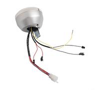 Jonikuper Écran LCD pour moteur 48 V 60 V 72 V électrique pour vélo, scooter et E-For Bike, interface 6 broches avec faisceau de fils, panneau d'instrumentation argenté