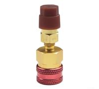 Jonikuper Ensemble d'adaptateurs de connecteur de coupleur rapide R1234YF pour jauge de collecteur AC, adaptateurs en laiton côté haut et bas compatibles avec climatisation automobile R134A et R12