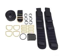 Jonikuper Ensemble de harnais avec plaque arrière réglable pour plongée sous-marine, épaulière en néoprène, matériel en acier inoxydable, laisse de plongée, compatible avec les accessoires de fond de