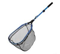 Jonikuper Épuisette de pêche pliable rétractable avec tête flottante, 107 cm télescopique en alliage d'aluminium pour la pêche en étang, rivière ou bateau, compact 47 cm de long, léger 480 g