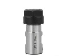 Jonikuper ER11 ER16 ER20A Mandrin de serrage pour tige d'extension d'arbre moteur 5-16 mm Porte-outils pour machine CNC, support de travail en acier avec écrou de type A (ER11A-8 mm)