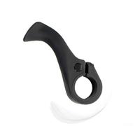 Jonikuper Extrémités de barre intérieure ergonomiques avec repose-pouce pour guidon de 22,2 mm, matériau FRP noir, 95 x 32 x 30 mm, lot de 2